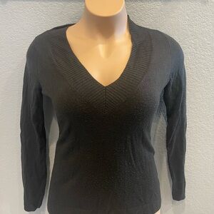 Black V-Neck Sweater